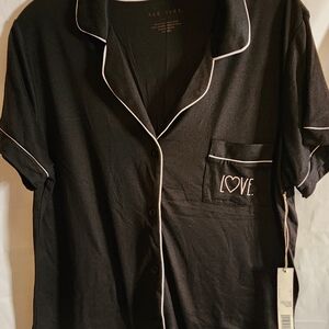 Rae Dunn Black Women's Pajama 2 piece Set